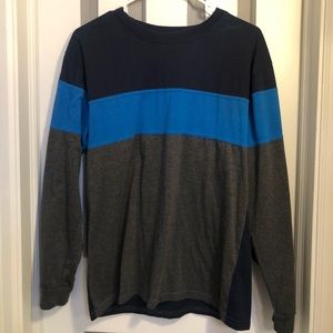 Blue and Black Long sleeve Tee shirt